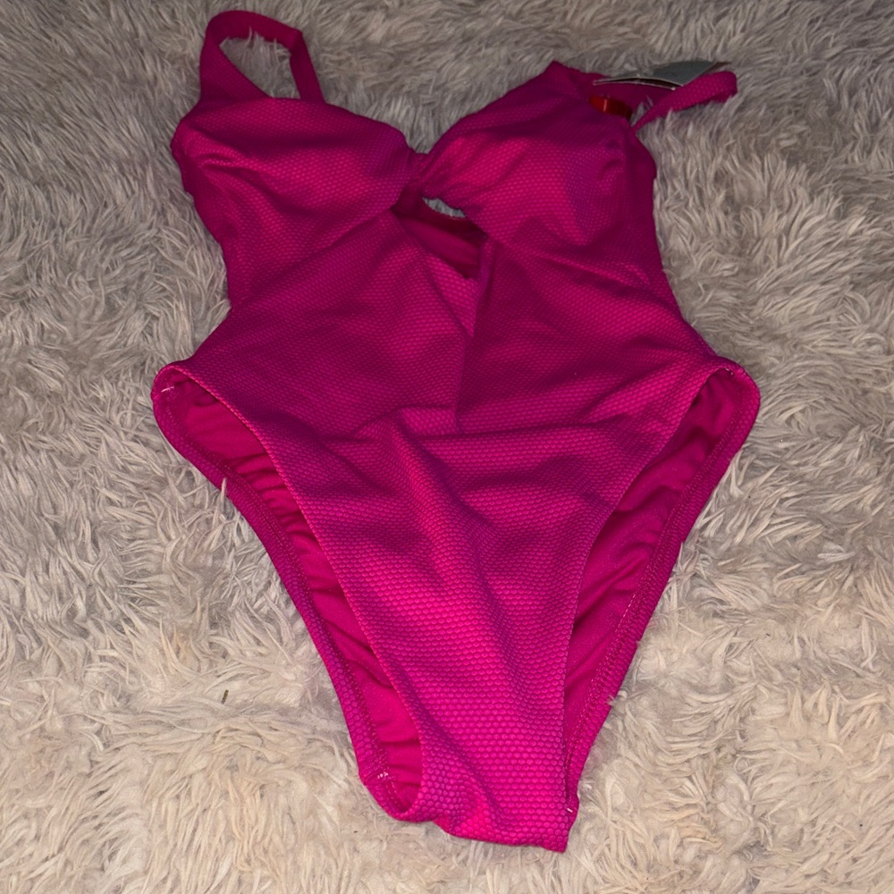 Shade & Shore Fuchsia One-Piece Swimsuit